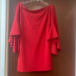 Red off shoulder Vince camuto dress